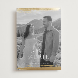 True Love Foil-Pressed Save The Date Cards