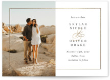 Bianca Foil-Pressed Save The Date Cards