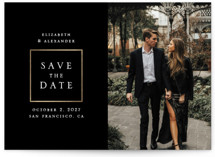 Сlassic Foil-Pressed Save The Date Cards