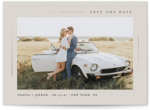 Clean Lines Foil-Pressed Save The Date Cards