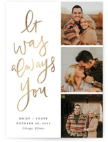 It Was Always You Foil-Pressed Save The Date Cards