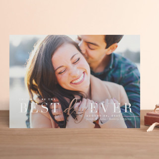 Simply Best Foil-Pressed Save The Date Cards