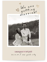 Surprise! Foil-Pressed Save The Date Cards