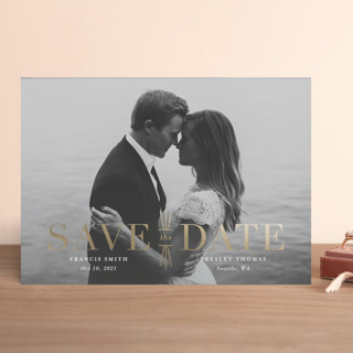 Mix + Mingle Foil-Pressed Save The Date Cards