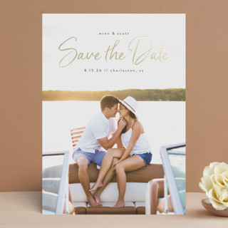 Soulmate Foil-Pressed Save The Date Cards