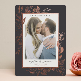 Our Day Foil-Pressed Save The Date Cards