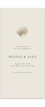 Foil-Pressed Tall Save the Date Cards