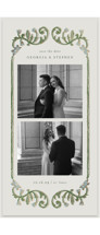 grandeur Foil-Pressed Tall Save the Date Cards