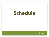 Schedule Signs