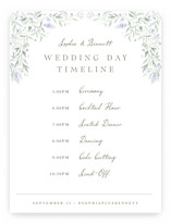 Delicate Vines Schedule Signs