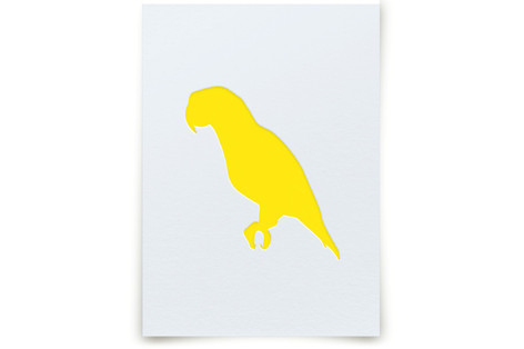 Pet Silhouette: Custom Letterpress Print  Custom & Commissioned Art