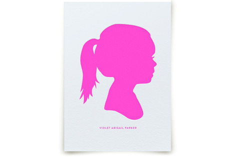 Custom Silhouette Letterpress Art Custom & Commissioned Art