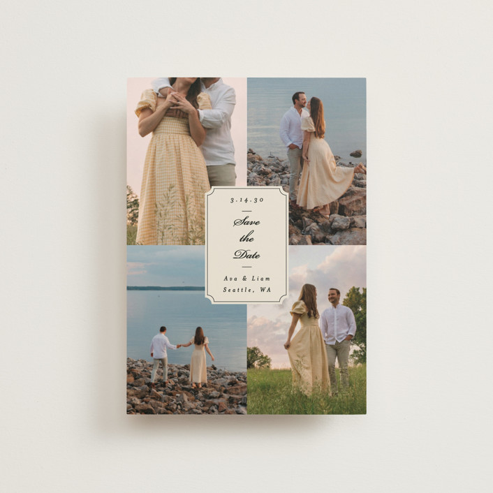 Vintage Wishes Save the Date Petite Cards by Ashley Iwafuchi | Minted