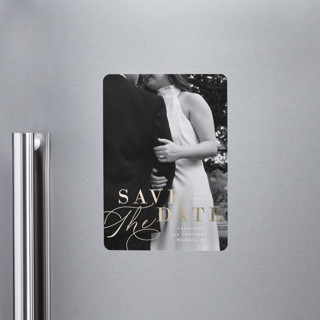 Composition Foil-Pressed Save the Date Magnets