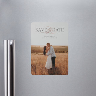 Melody Foil-Pressed Save the Date Magnets