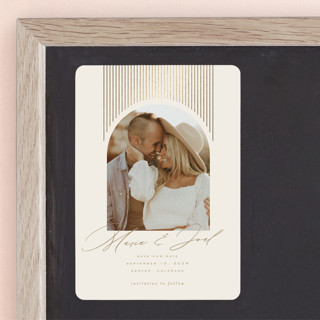 Shine On Foil-Pressed Save the Date Magnets