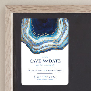 Gilt Agate Foil-Pressed Save the Date Magnets