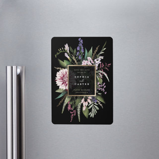 Bold Bouquet Foil-Pressed Save the Date Magnets