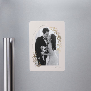 Garland Arch Foil-Pressed Save the Date Magnets