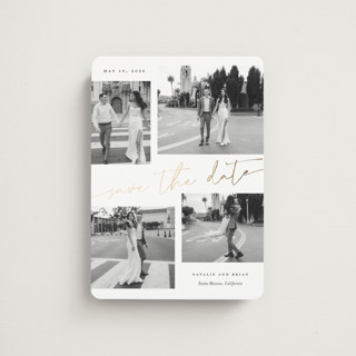minimal holiday gallery Foil-Pressed Save the Date Magnets