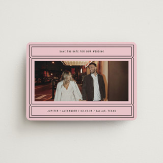 Ticket Save The Date Magnets
