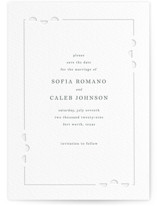 cerchi Letterpress Save the Date Cards