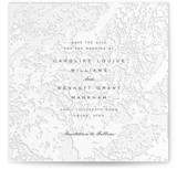 Subtle Marble Letterpress Save the Date Cards