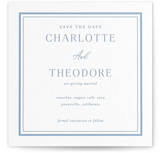 Simple Type Letterpress Save the Date Cards