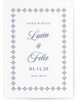 Talavera Tiles Letterpress Save the Date Cards