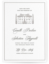 Italian Countryside Letterpress Save the Date Cards