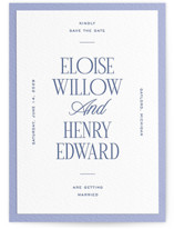 Threaded Letterpress Save the Date Cards