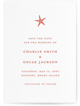 lobster Letterpress Save the Date Cards