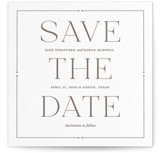 Quiet Luxury Letterpress Save the Date Cards