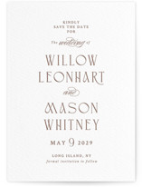 Willow Letterpress Save the Date Cards