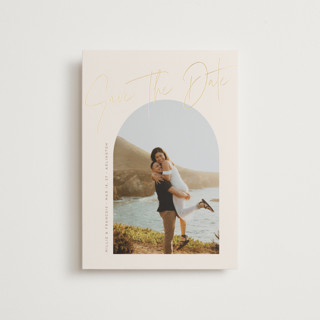 ponche a creme Foil-Pressed Save the Date Postcards