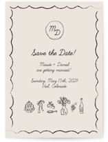 Sketchbook Love Save The Date Cards