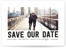 Bold Message Save The Date Cards