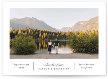 Simple Columns Save The Date Cards