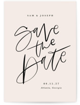 Brushpen Save The Date Cards