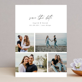 Modern Photo Booth Save The Date Cards