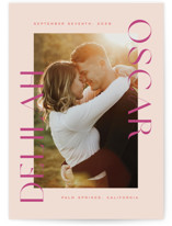 Modern Names Save The Date Cards