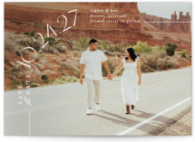 Curved Date Save The Date Cards