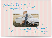 The Right Stripes Save The Date Cards