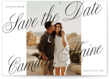 Bold Script Frame Save The Date Cards