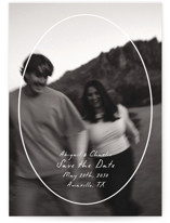 Oval Frame Save The Date Cards