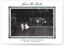Garden Rose Save The Date Cards