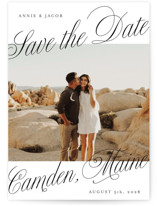 Bold Script Frame Save The Date Cards