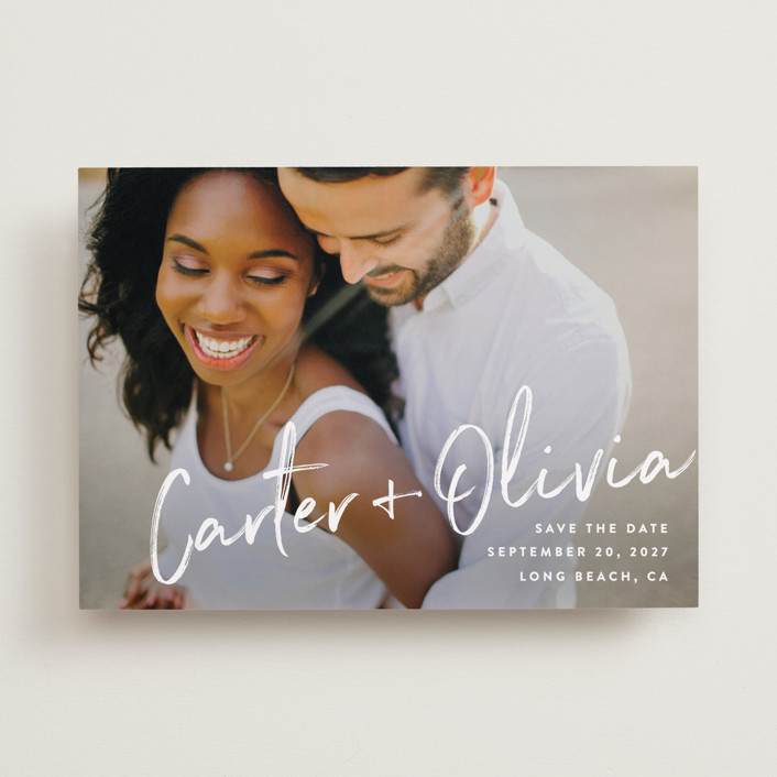 Signature Save The Date Cards by Owl and Toad Minted