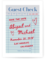 guest check Save The Date Cards