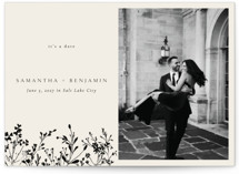 botanical base Save The Date Cards